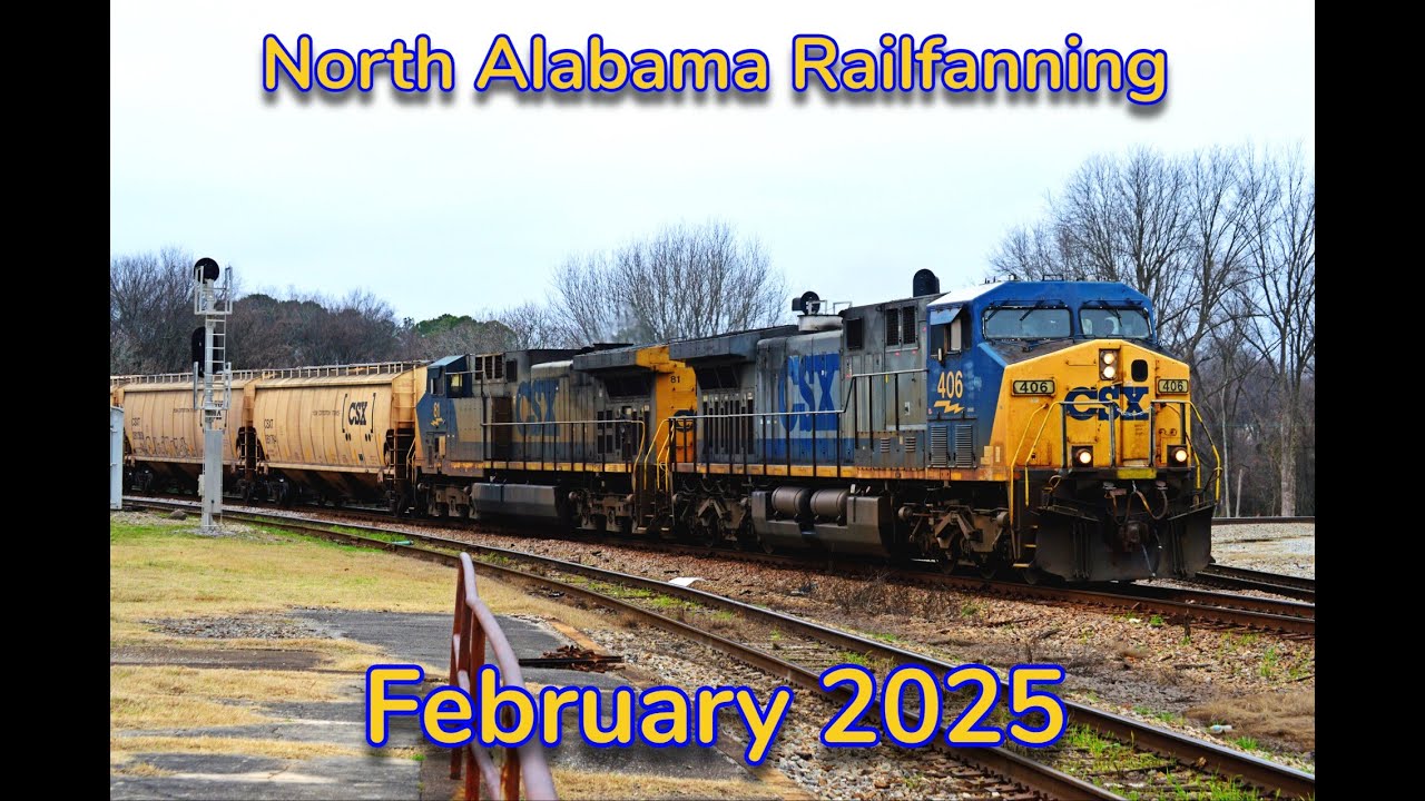 BNSF, CN, & UP EMDs, NS 4000, L&N Mullet, 6 YN2s in a Day, and More in North Alabama - February 2025