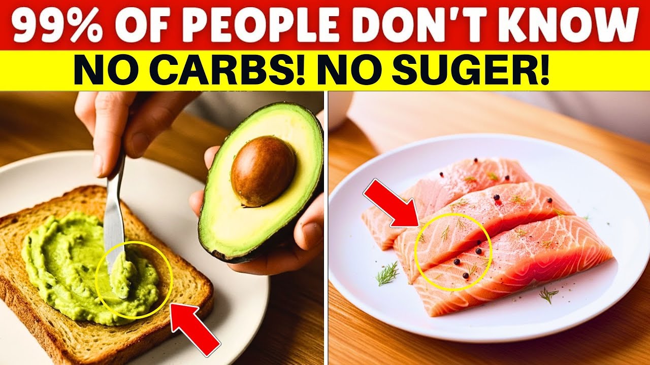 SENIORS : 6 Top HEALTHIEST Foods With No Carbs & No Sugar (Most Eat After 60)