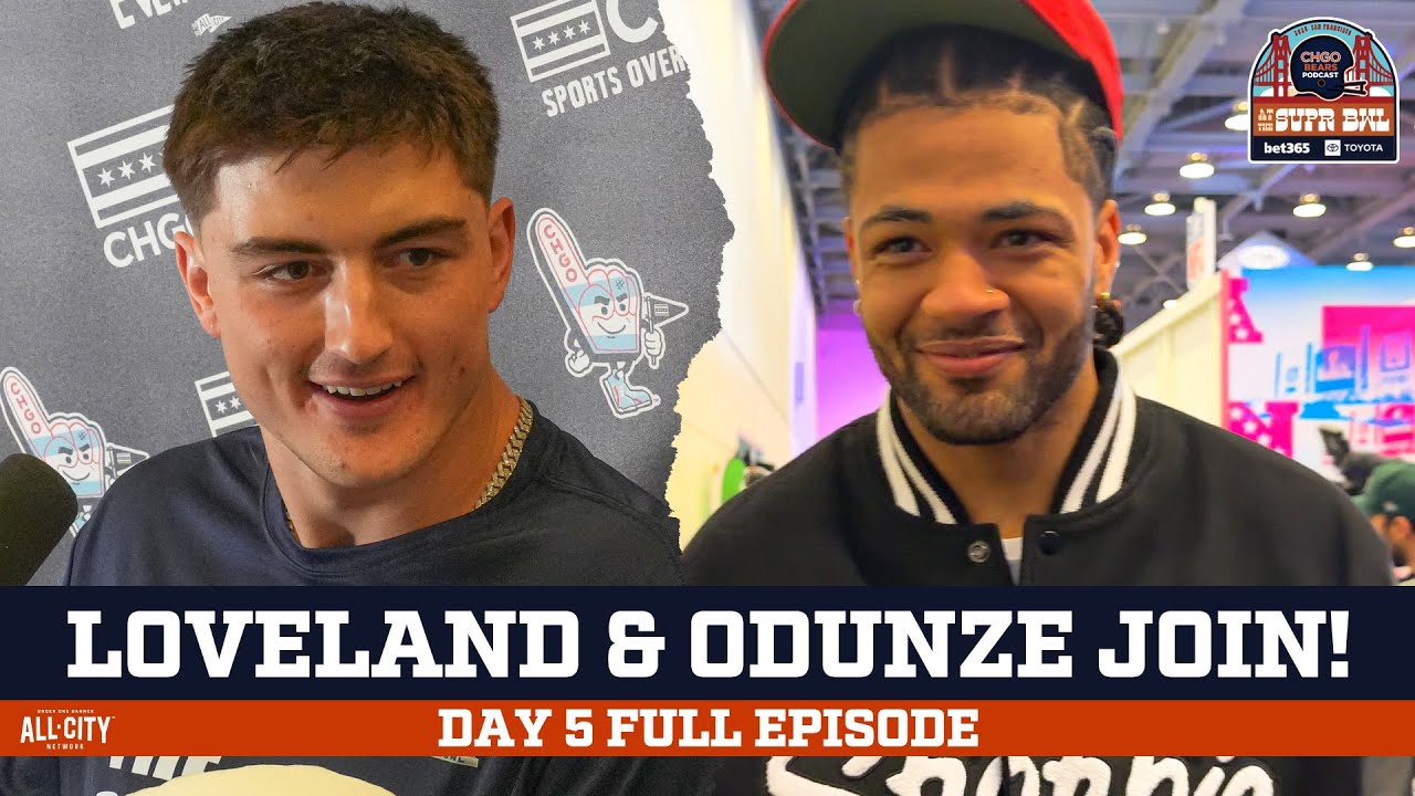 BEARS AT SUPER BOWL: Colston Loveland, Rome Odunze Discuss Next Steps in Development | CHGO Bears
