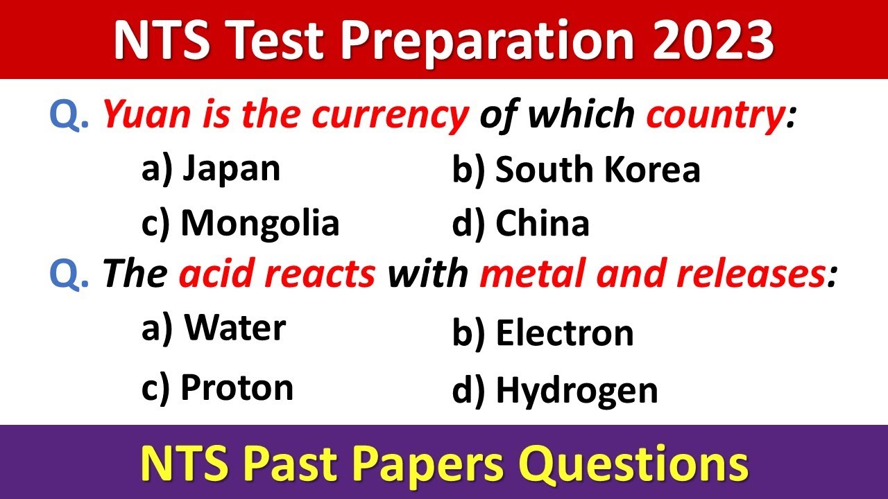 NTS Test Preparation 2023 | NTS Past Papers 2023 | NTS Preparation 2023 | NTS Test 2023 | NTS 2023