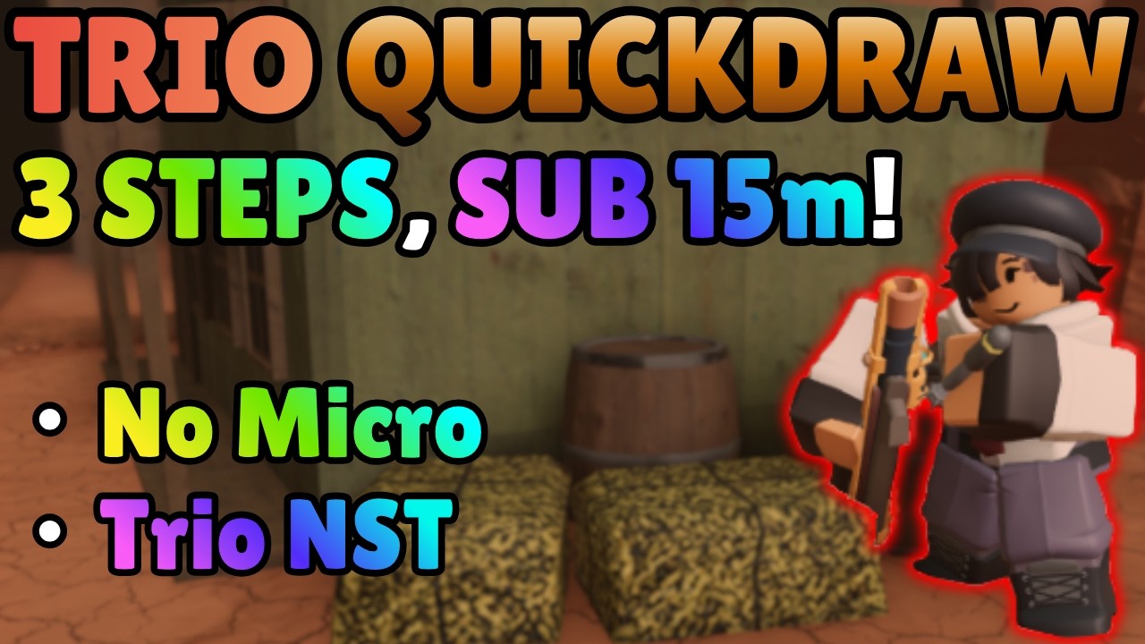 [OP!] 3 STEPS Quickdraw STRATEGY - Beat BADLANDS II EASILY | TDS Roblox