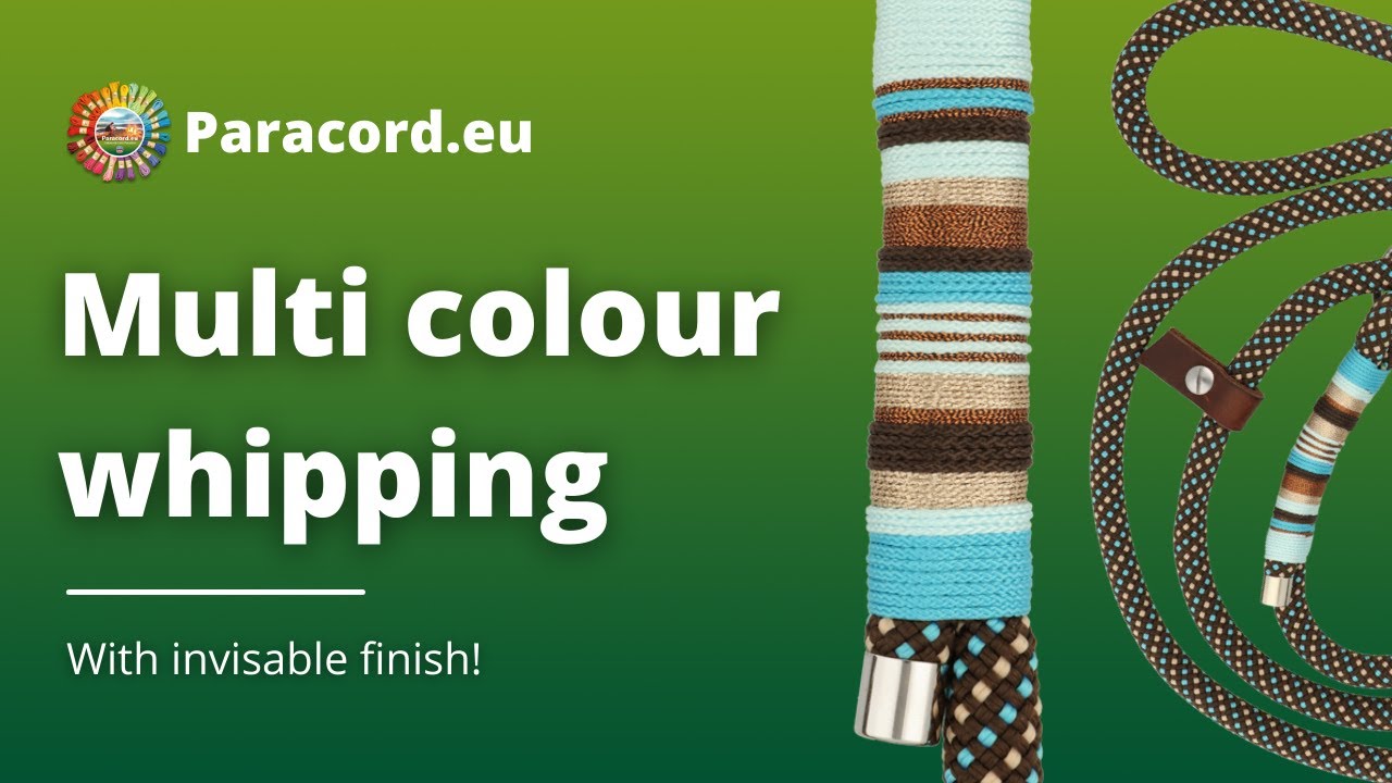 Multi Colour Whipping with Invisible Finish | Paracord Whipping Tutorial