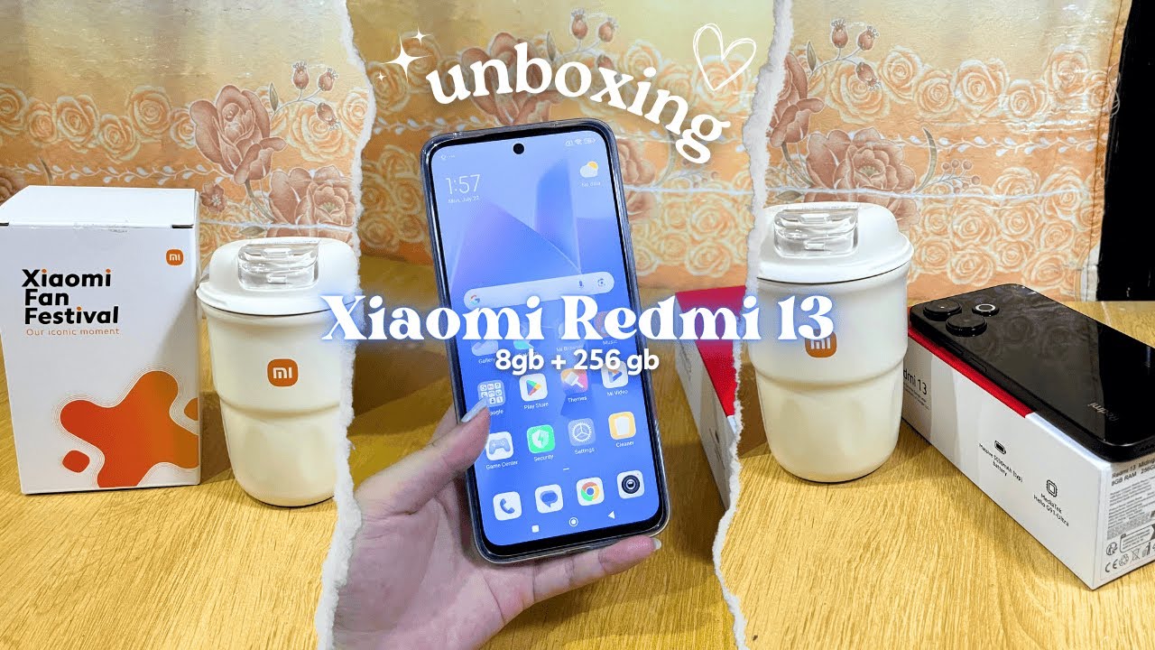 Unboxing Xiaomi Redmi 13 (8+256) + iOS emoji & theme tutorials!