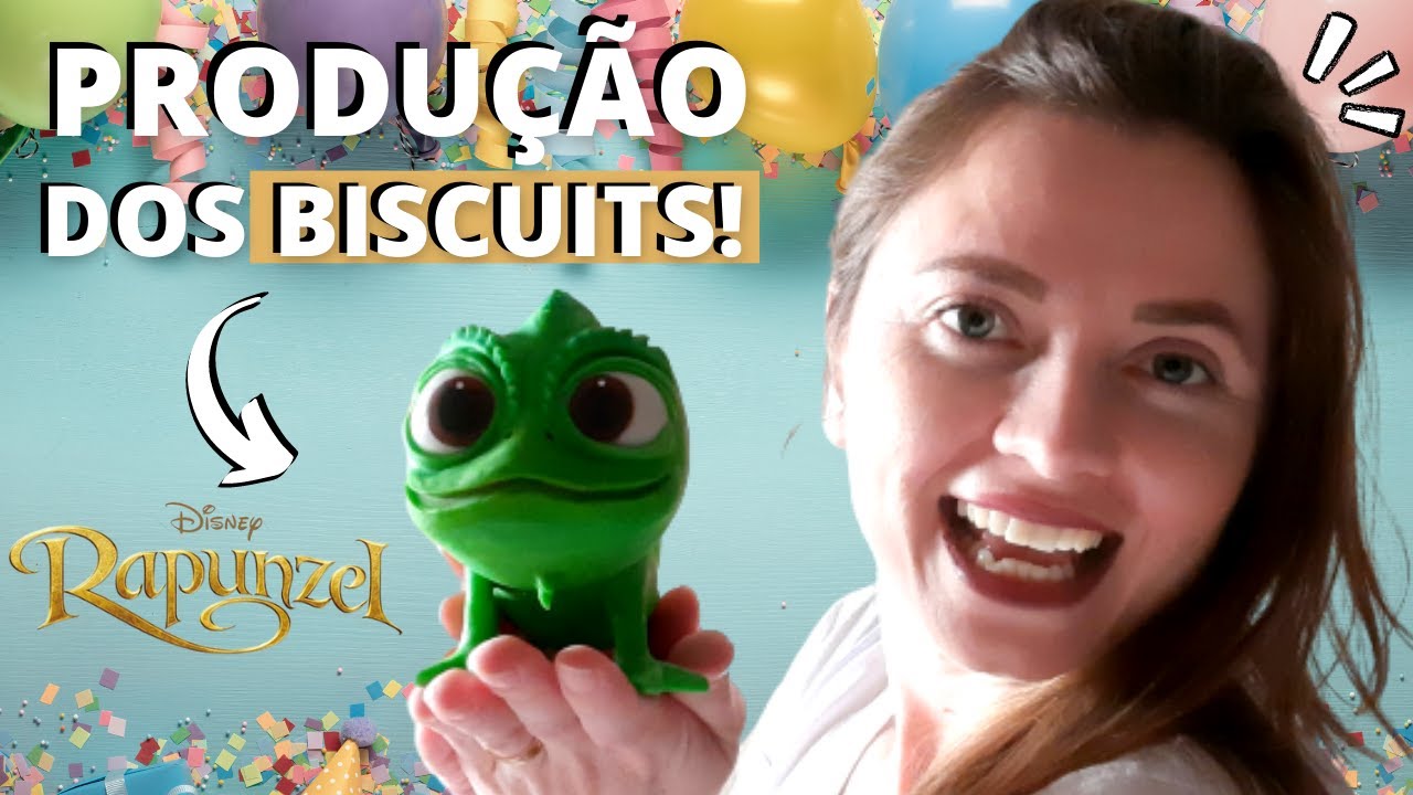 FAZENDO O PASCAL DA RAPUNZEL |Dia de produção de biscuit (Biscuit para festa)