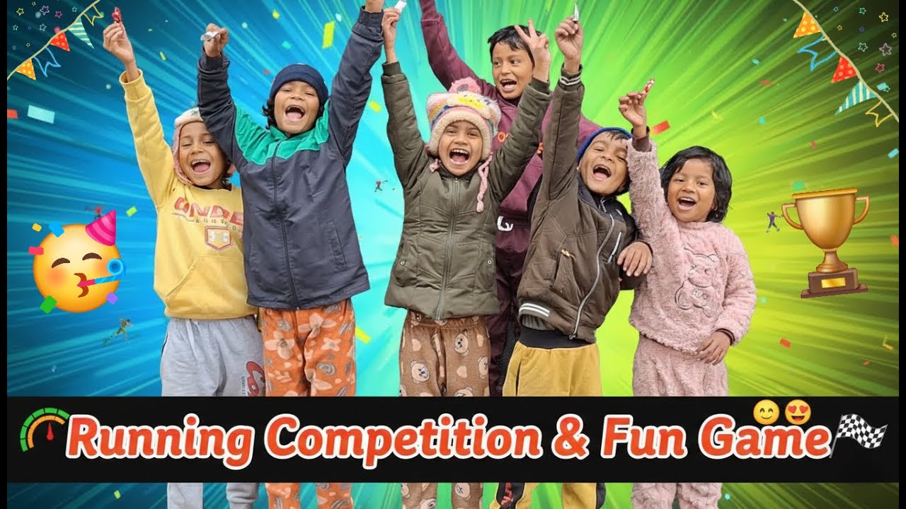 🏆Running Competition & Fun Games | Kids Outdoor Fun Games | CU Verma Vlogs