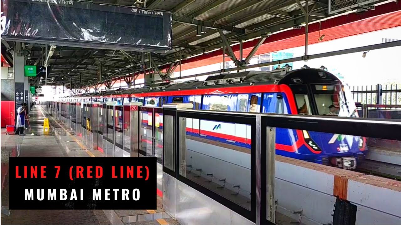 Mumbai metro line 7 red line | aarey to dahisar east metro journey | aarey metro station mumbai |