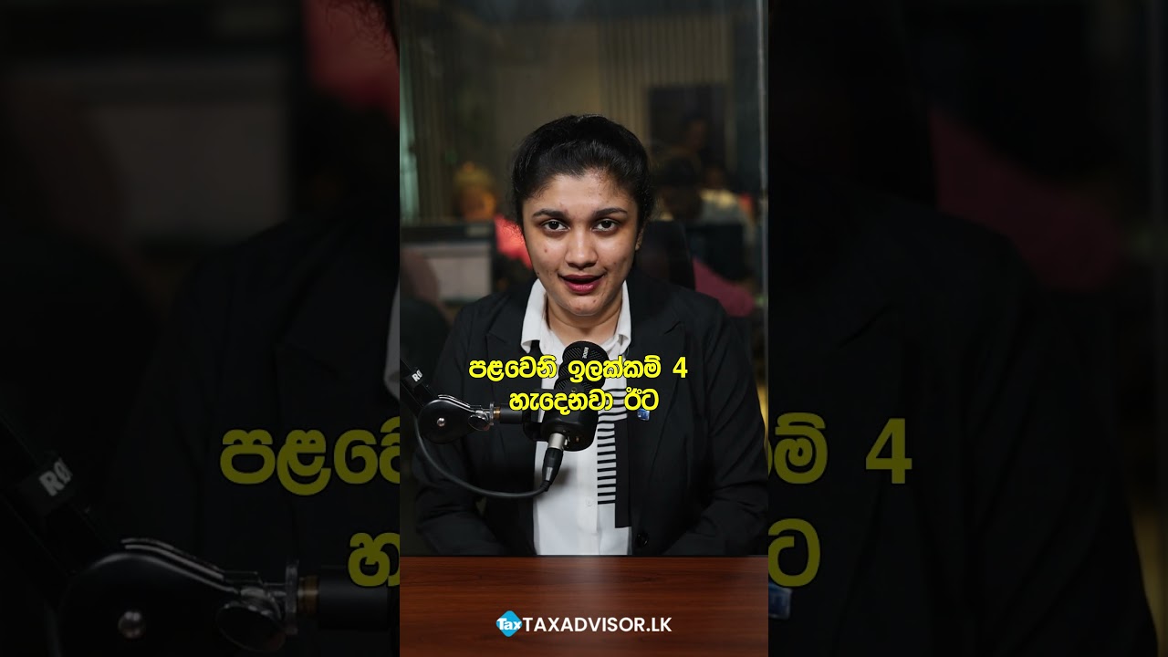 Income Tax එකට අදාලව Tax Payment එක අදාළ Period code එක හොයාගන්නේ මෙහෙමයි.