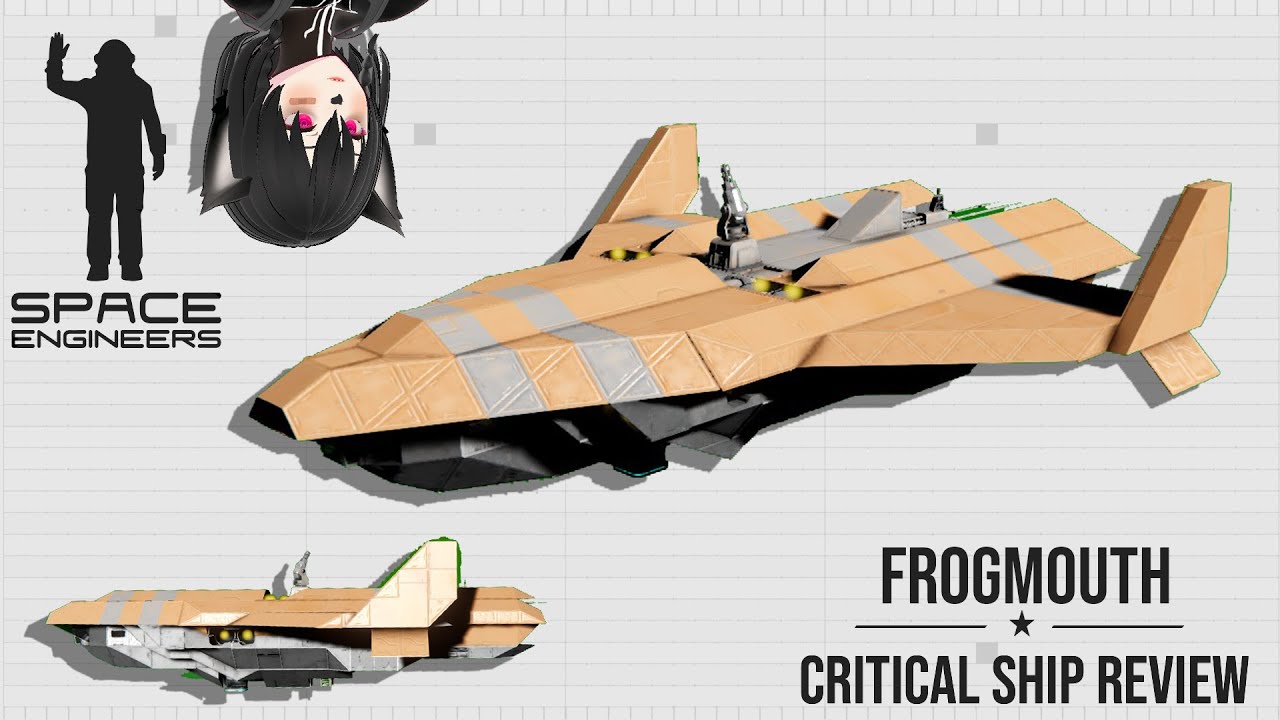 This Shuttle Ship is Surprisingly Good, Space Engineers Critical Ship Review, Frogmouth