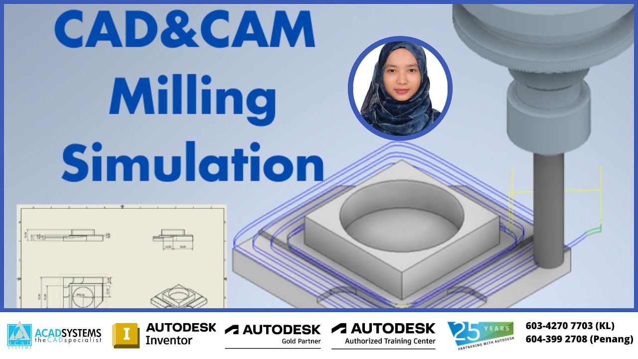 Autodesk Inventor CAM: CAD & CAM Milling Simulation