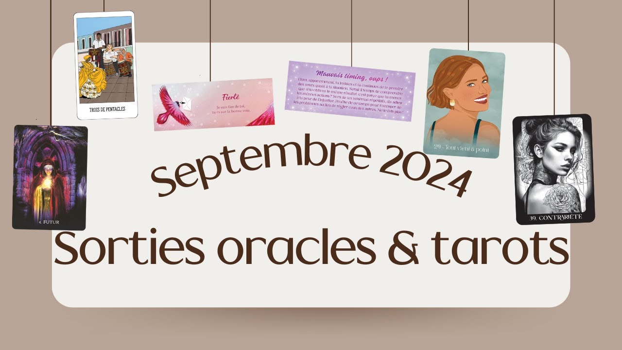 Septembre 2024 : Sorties oracles et tarots sur Amazon.fr