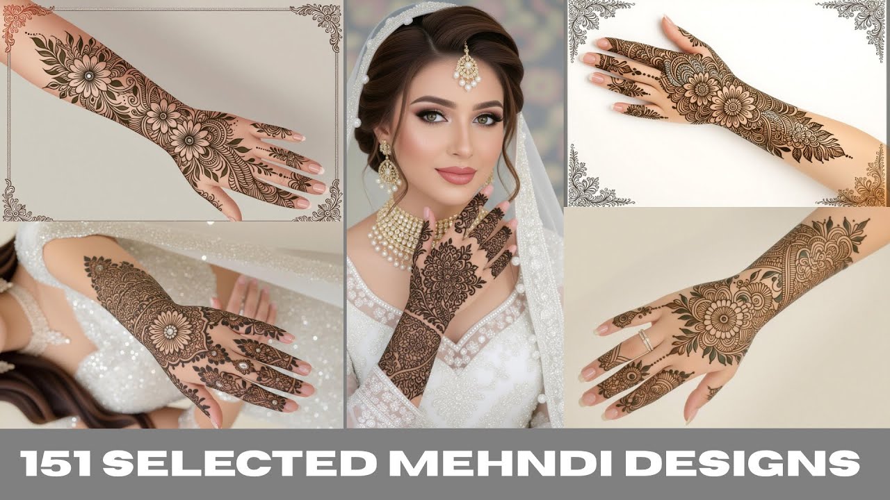 151 Selected Mehndi Designs Latest Pack Compilation | Full Hand Henna Mehandi |