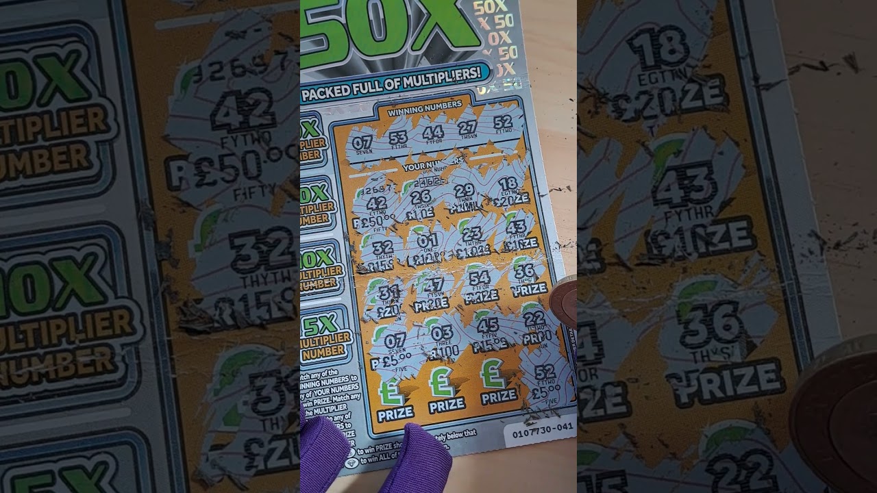 Scratching £5 Scratch Card day 128 
