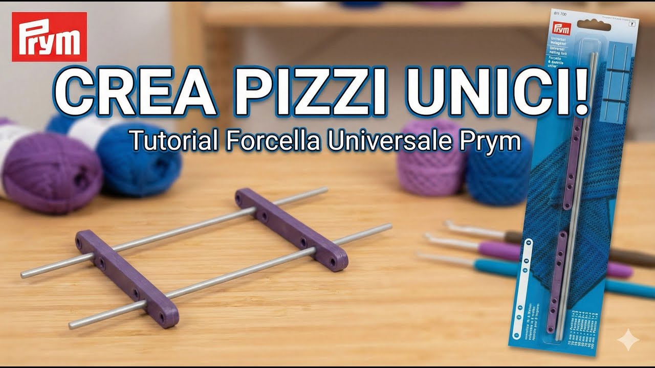 Come usare la forcella universale Prym 611700 🧶 Tutorial lavoro all'uncinetto con forcella