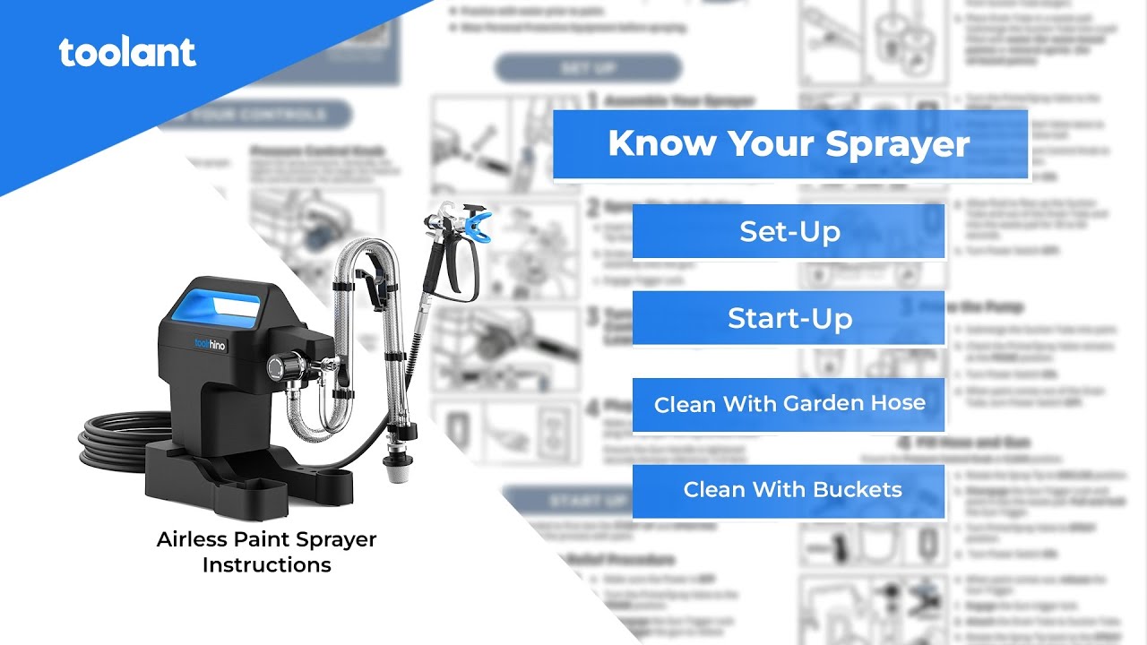 toolant Airless Paint Sprayer - Instruction - Know Your Sprayer