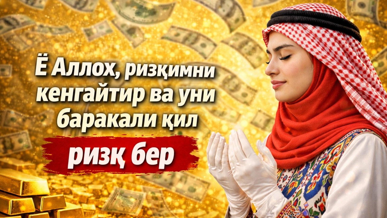 ЧОРШАНБА КУНИ МУСТАЖАБ ДУО — ИНША АЛЛОҲ БАРАКА, ОМОНЛИК ВА БАХТ ЁМҒИРИ ЁҒАДИ!