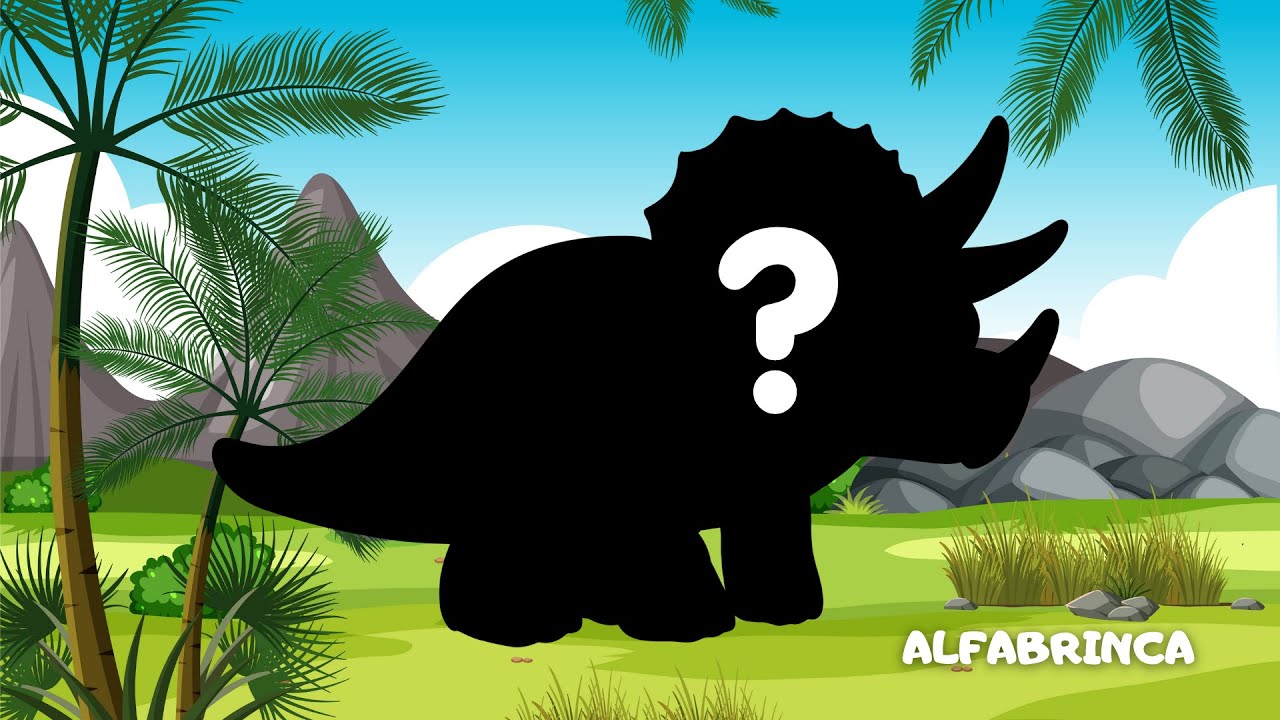 Jogo das Sombras dos Dinossauros &ndash; 🦖 Adivinhe o Dinossauro | V&iacute;deo Infantil Educativo