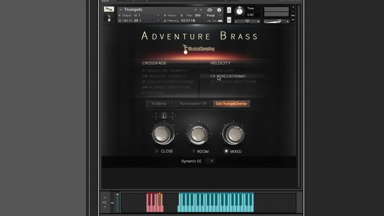 Trumpets Adventure brass by musical sampling demo