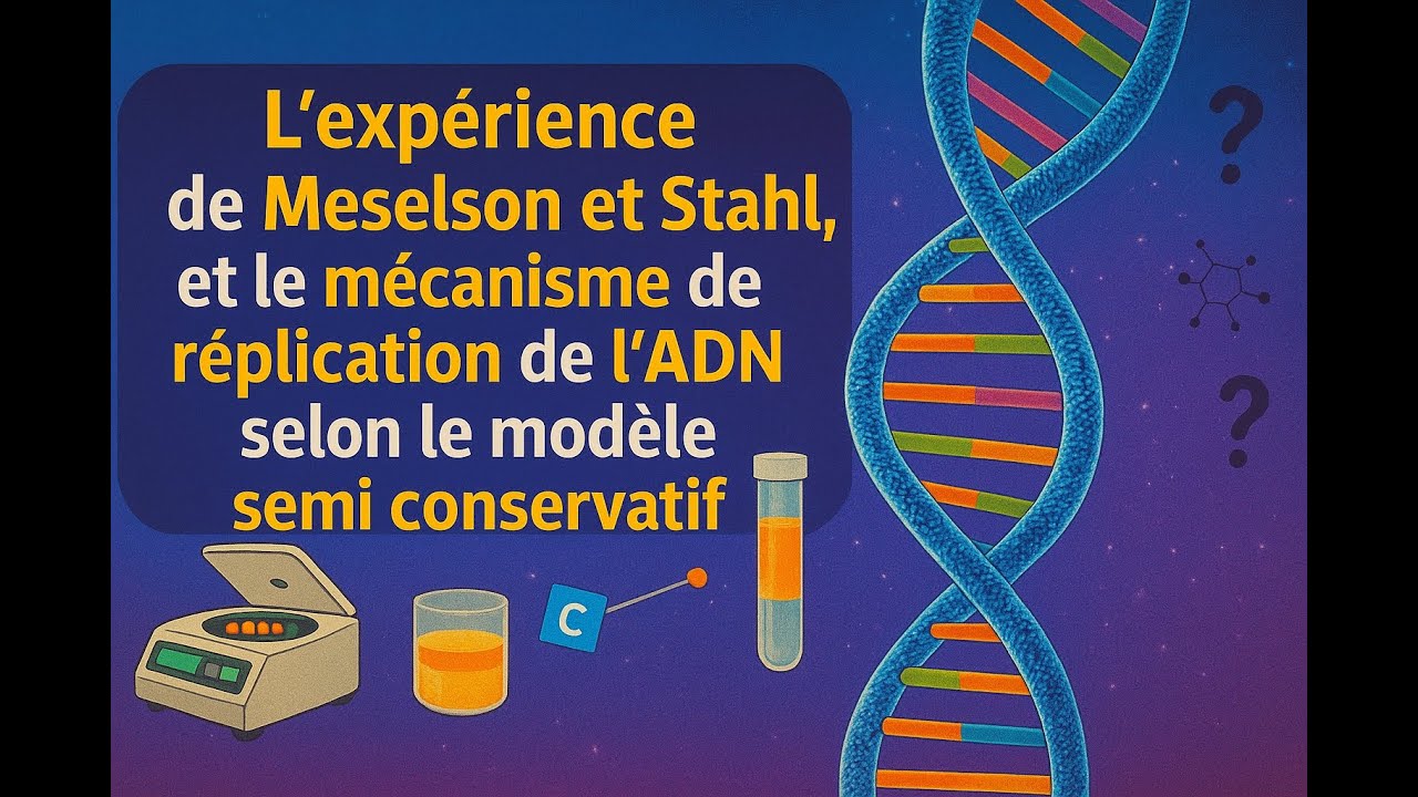 Expérience de Meselson et Stahl : compréhension simplifiée du mécanisme de réplication de l’ADN