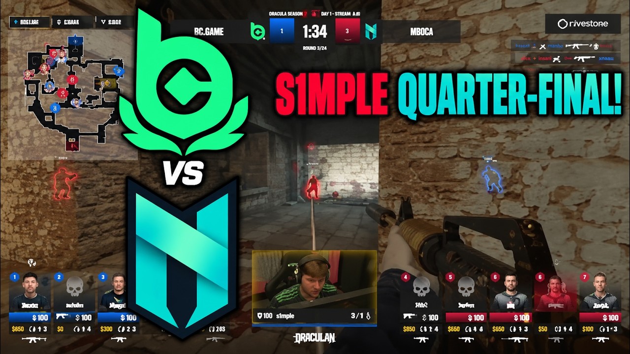 S1MPLE! BC.Game vs Nexus - HIGHLIGHTS - Digital Crusade DraculaN Season 7 Upper Bracket Quarter-Fina