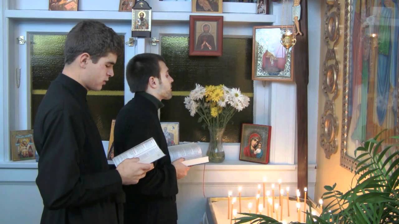Evening Prayers in St. Sophia Ukrainian Church in Waterloo