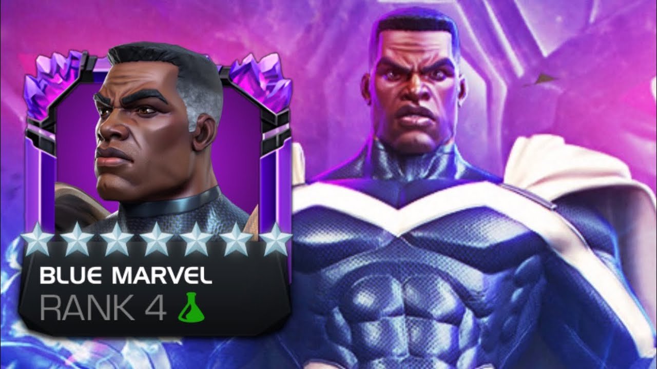 BLUE MARVEL на 4-м ранге — это просто ЖЕСТОКО!!! | ОГРОМНЫЙ УРОН РАМПУ! | Как играть | MCOC