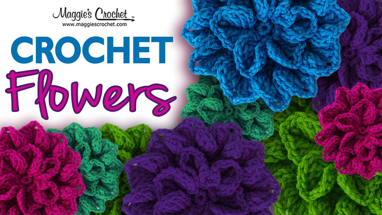 Hydrangea Free Crochet Pattern - Right Handed