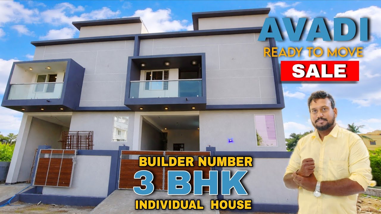 😍3 BHK Individual House Sale Avadi Chennai🤩Ready to Move😍Builder Number #home #villa #house #avadi