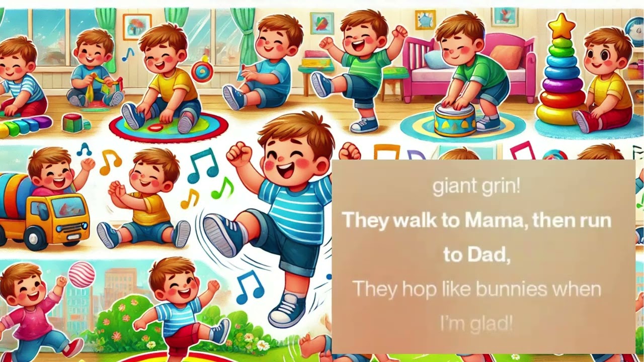My Two Little Feet  | Action Rhyme for Kids | 