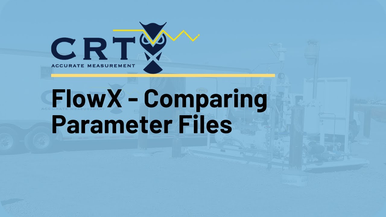 FlowX - Comparing parameter files