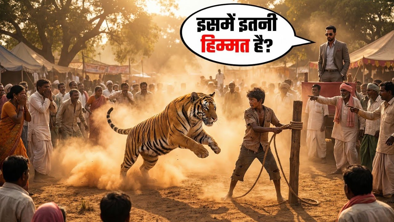 बाघ के सामने खड़ा रहा… और फिर जो हुआ किसी ने सोचा भी नहीं 🐅