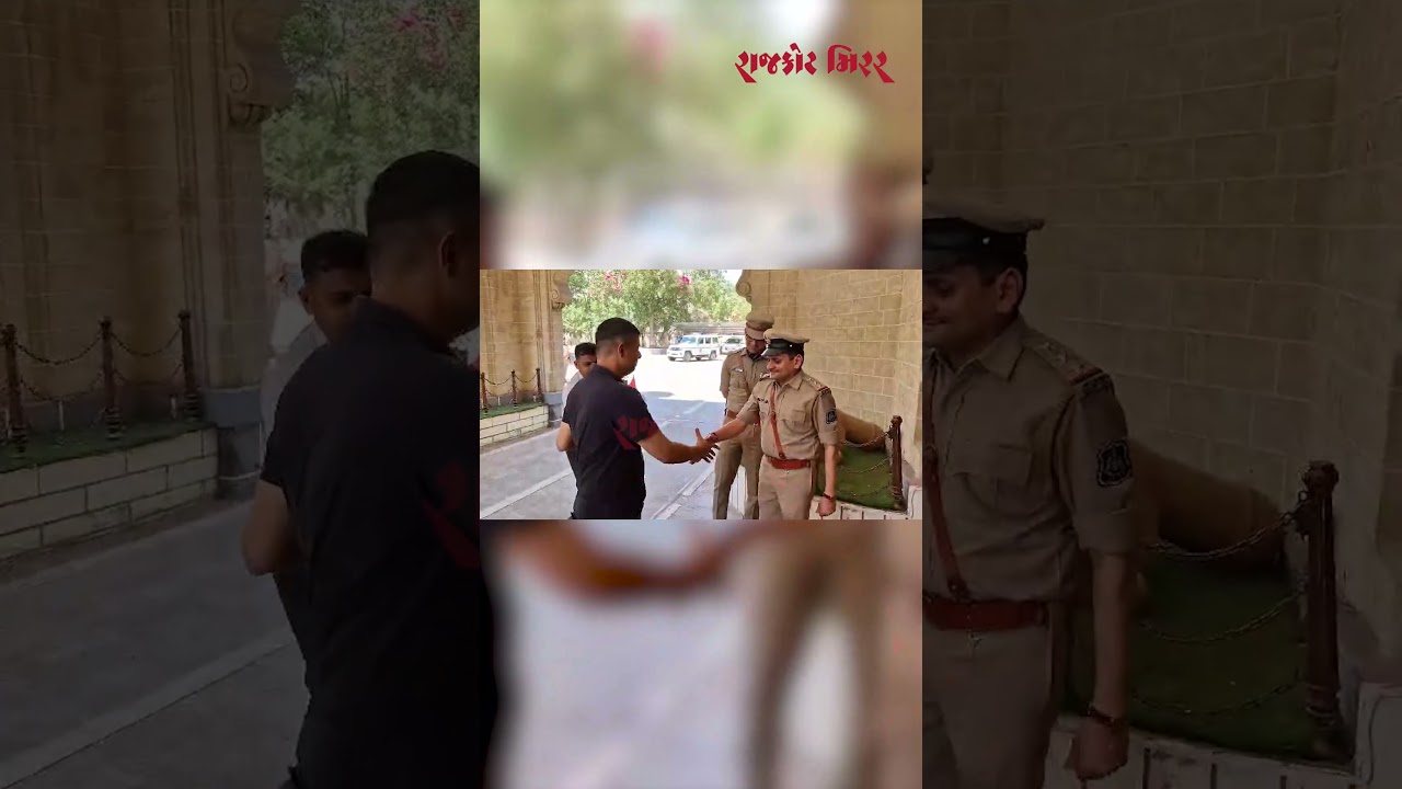 Rajkot નવનિયુક્ત રેન્જ IG Nirlipt Rai સર્કિટ હાઉસ ખાતે પોહચ્યાં