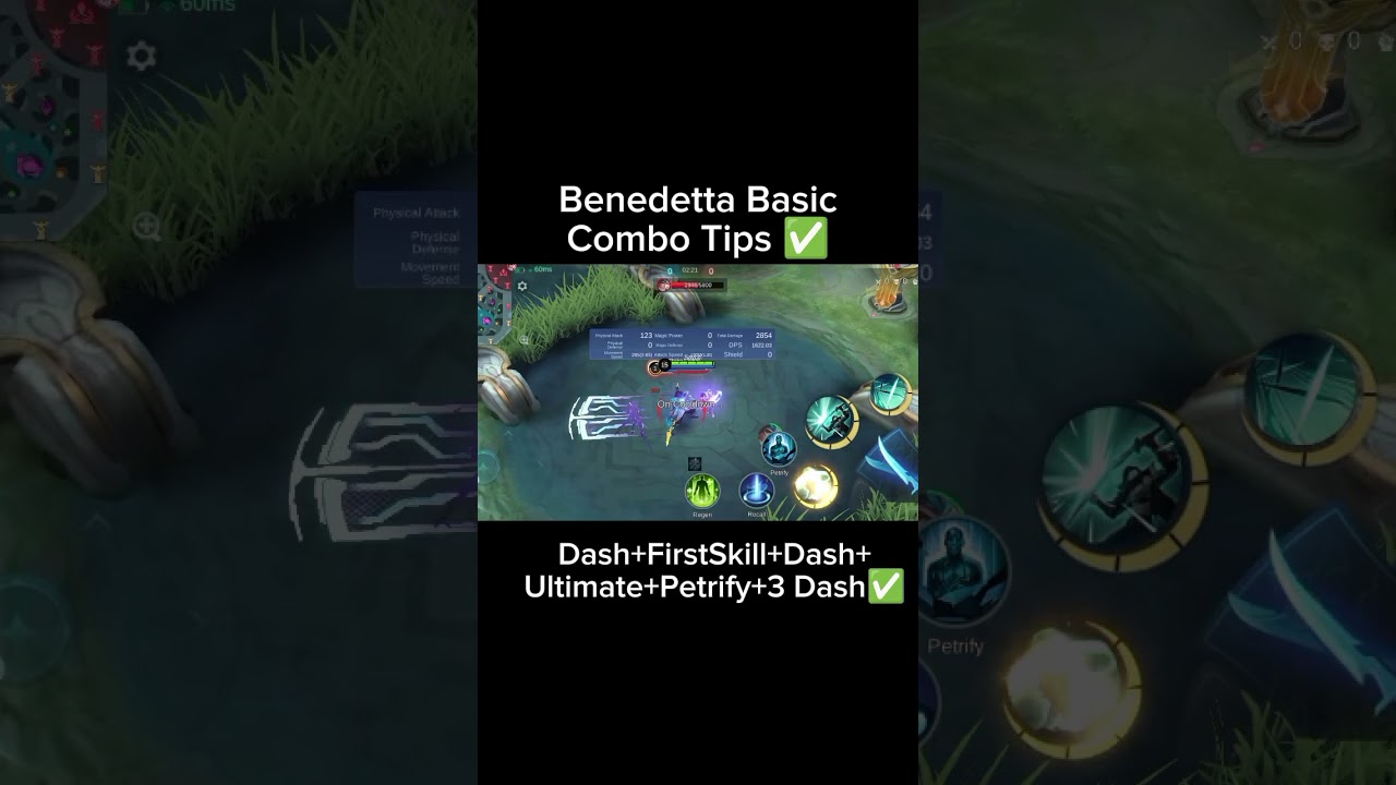 Benedetta Basic Combo Tips ✅ #mobilelegends #mlbbheroes #youtubereels #mlbb #benedettatutorial