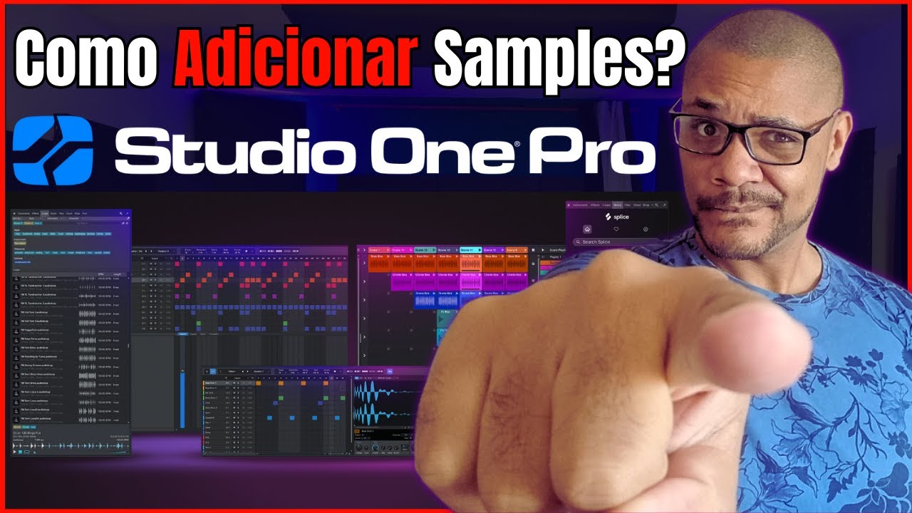 Studio one 7 - Como Adicionar Samples no STUDIO ONE PRO / #studioone #presonus #mixagem