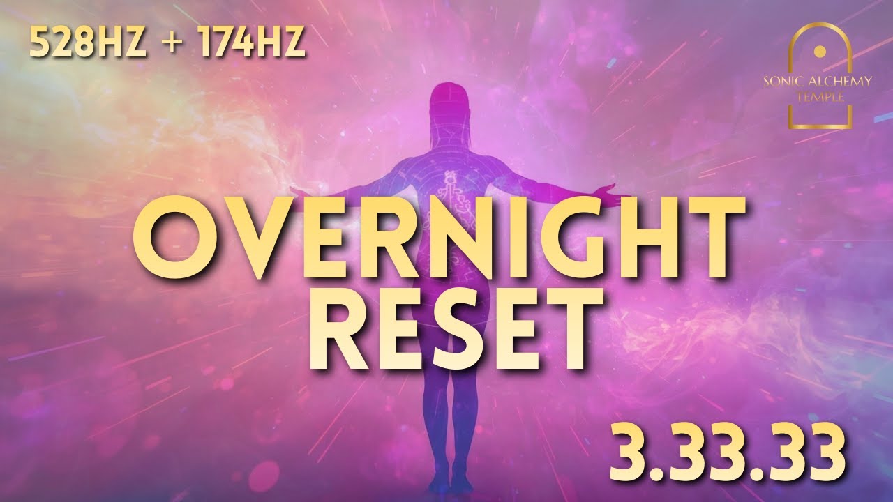 Overnight Cellular Regeneration Rest (3:33:33) | 528Hz + 174Hz Deep Calm