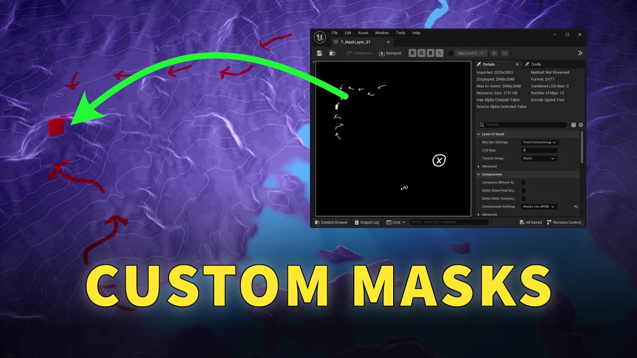 UE Landscape Layers and Custom Masks