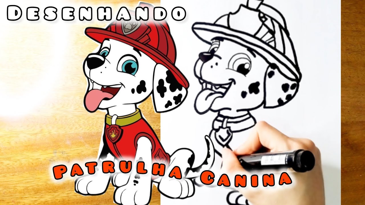 How to draw Paw Patrol💙🐕como desenhar Patrulha Canina #drawing #art #trending #viral #cute #youtube 