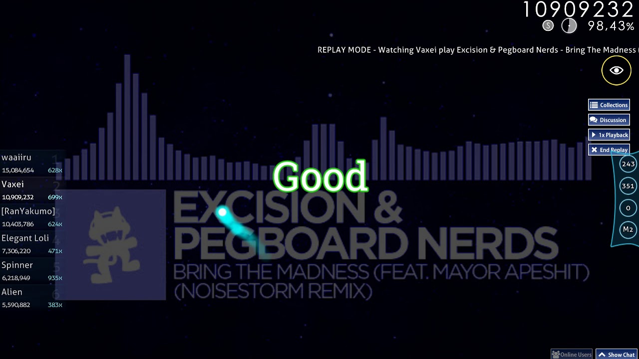 Vaxei | Excision & Pegboard Nerds - Bring The Madness [MADNESS] +HD 99.06% | FC #1 LOVED