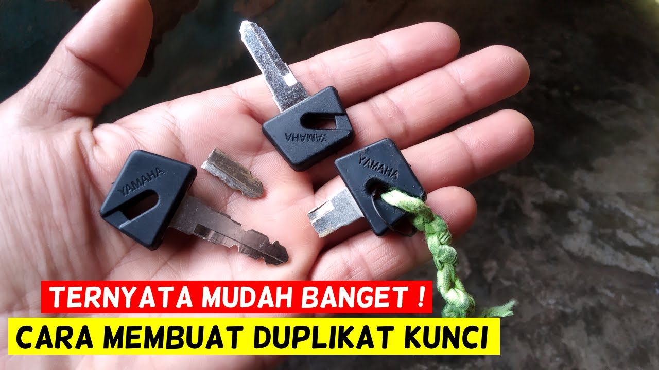 Cara BUAT DUPLIKAT KUNCI Motor !