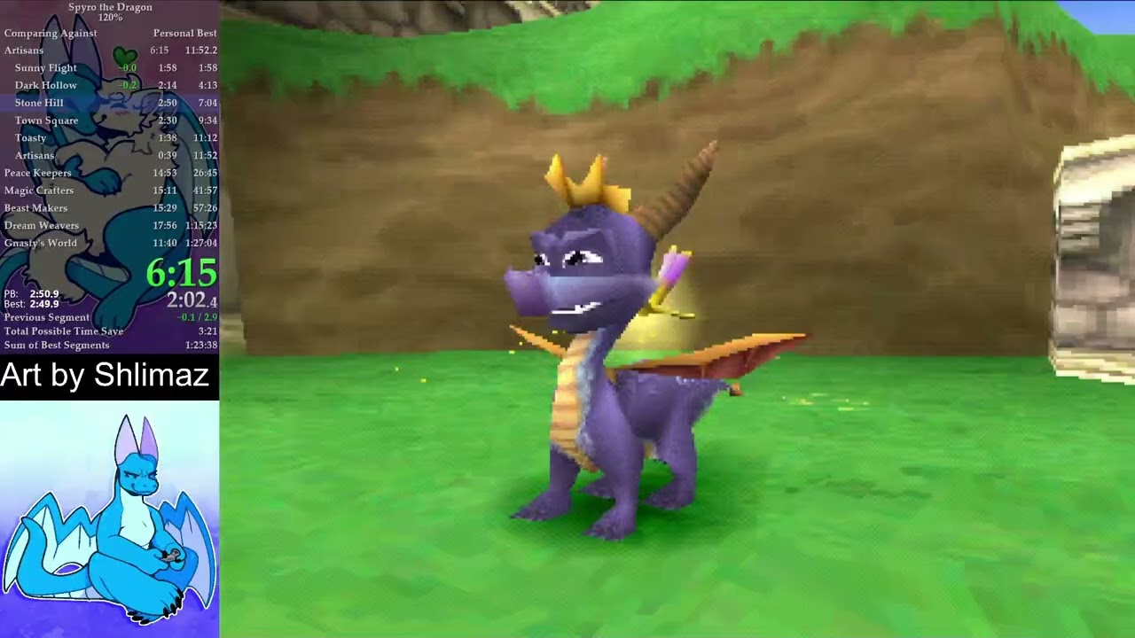 Spyro the Dragon 120% in 1:26:30