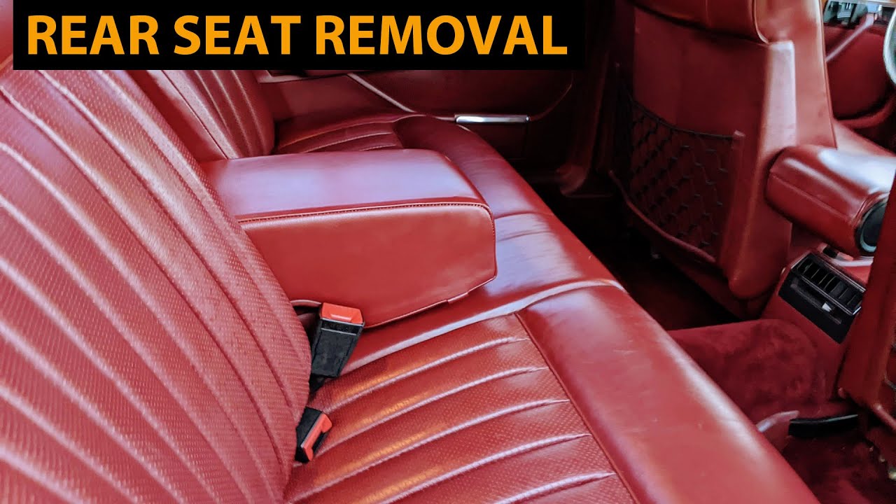 MERCEDES W126 REAR SEAT REMOVAL - NON-RECLINING, 86-91
