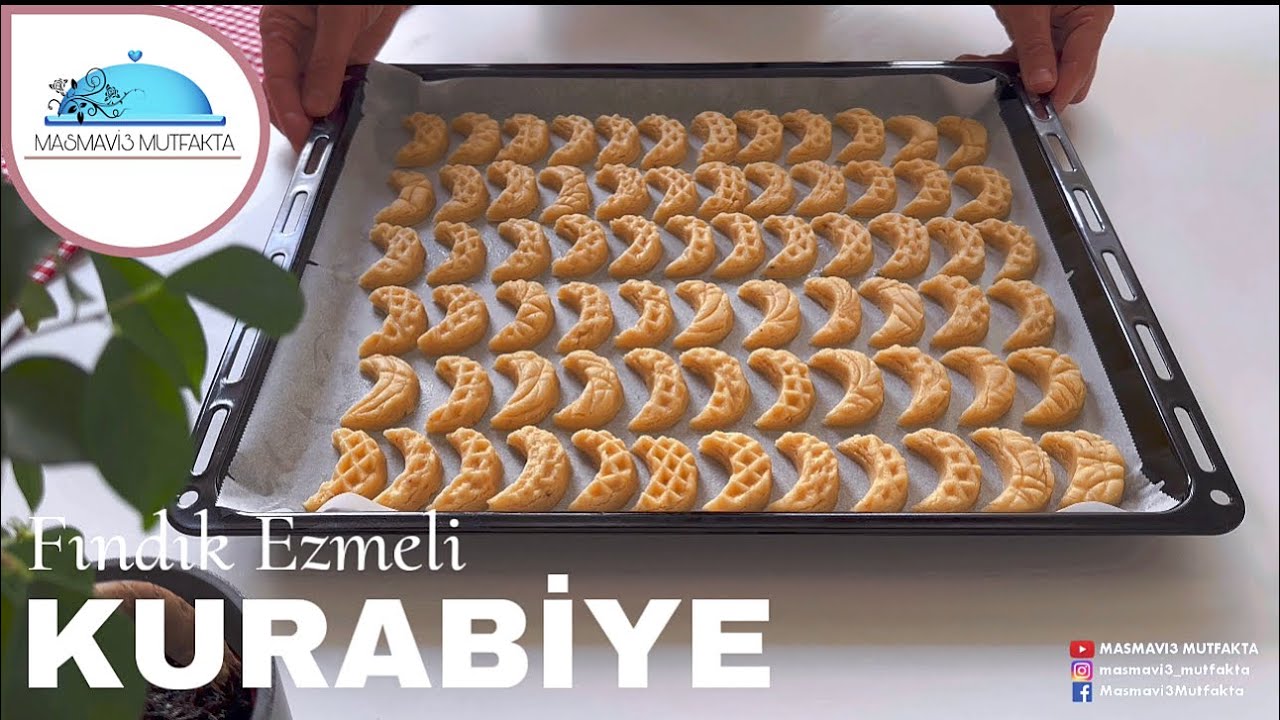 FINDIK EZMESİYLE KURABİYE YAPTIM💢Yiyenler Lezzetine Şekline Hayran Kaldı👌Mutlaka deneyin*