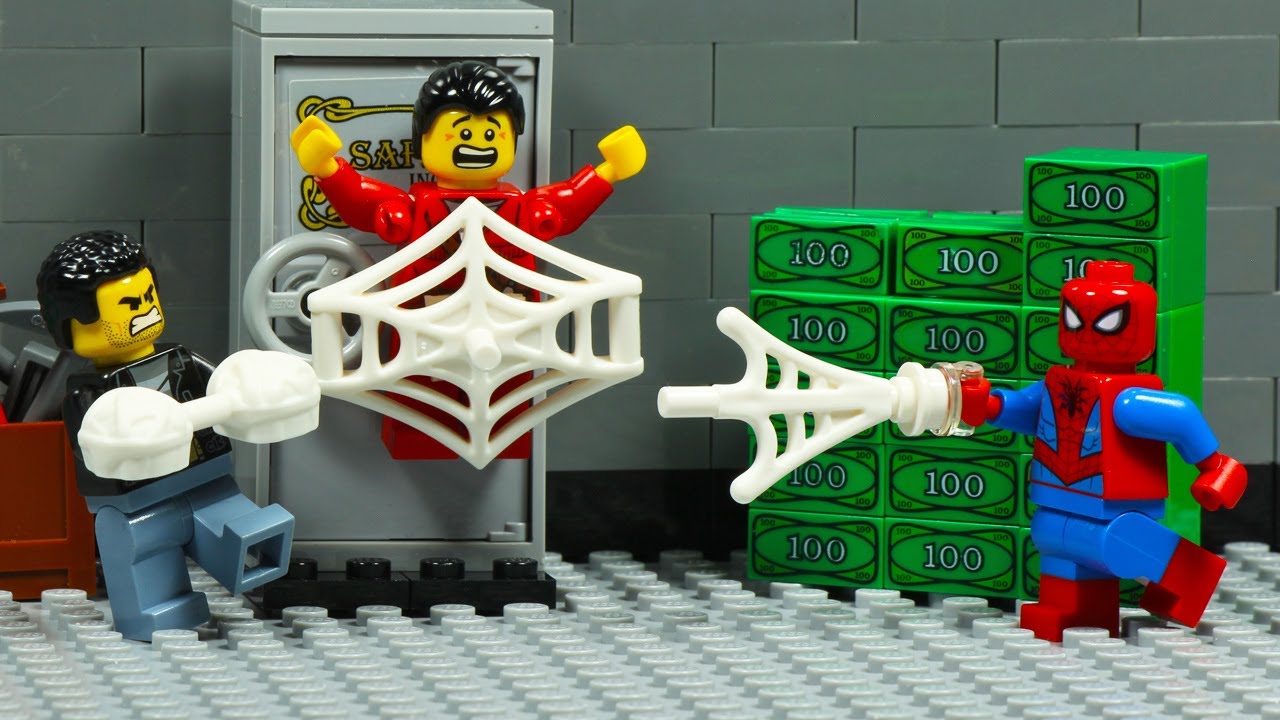 Lego City Spiderman ATM Bank Robbery Fail
