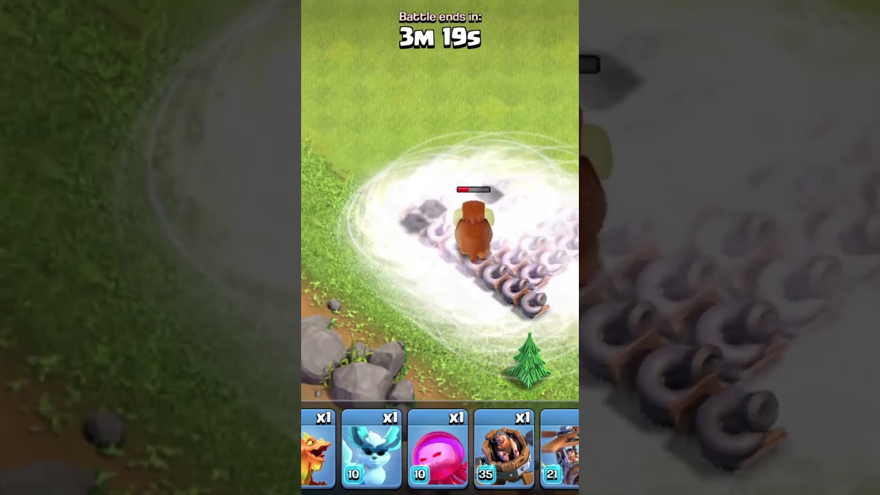 Mighty Yak Vs Tornado Trap clash of clans #coc #viralgaming #shortsfeed #shortsviral