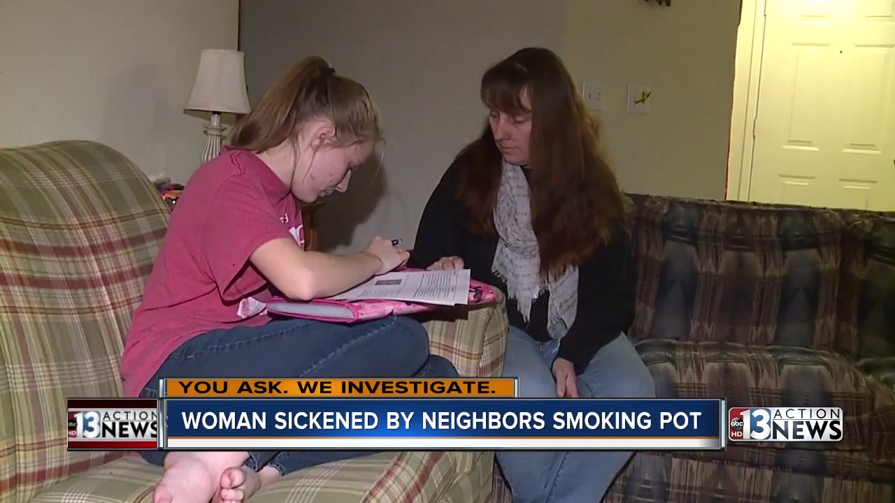 Las Vegas mother says pot smell is making her family sick