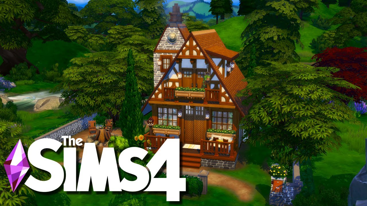 Fishing and arts! || HOME FOR TWO ELDERLY LADIES 🌻 || The Sims 4 Speed Build