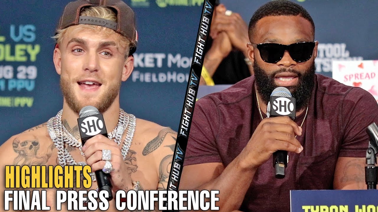 HIGHLIGHTS | JAKE PAUL VS TYRON WOODLEY FINAL PRESS CONFERENCE & FACE OFF