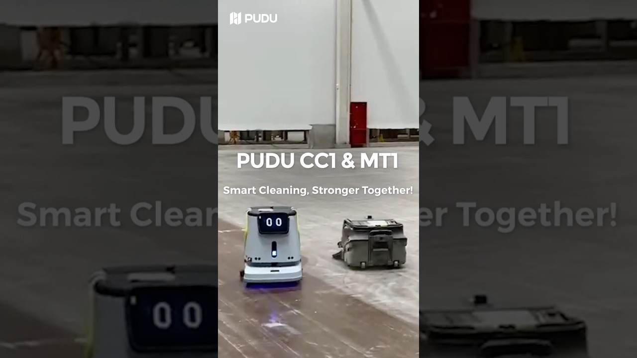 PUDU MT1 + PUDU CC1: Smart Cleaning, Stronger Together!