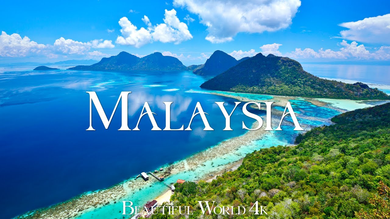 Maleysia 4K Summer Relexation Film - Расслабляющая фортепианная музыка - природная пейзаж