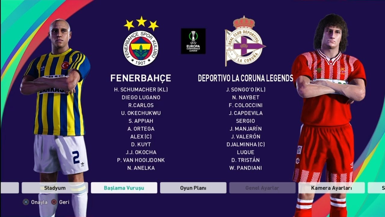 2025-26 UEFA CONFERANCE LEAGUE Çeyrek final 2.maçlar Fenerbahce De Portivo La Coruna 