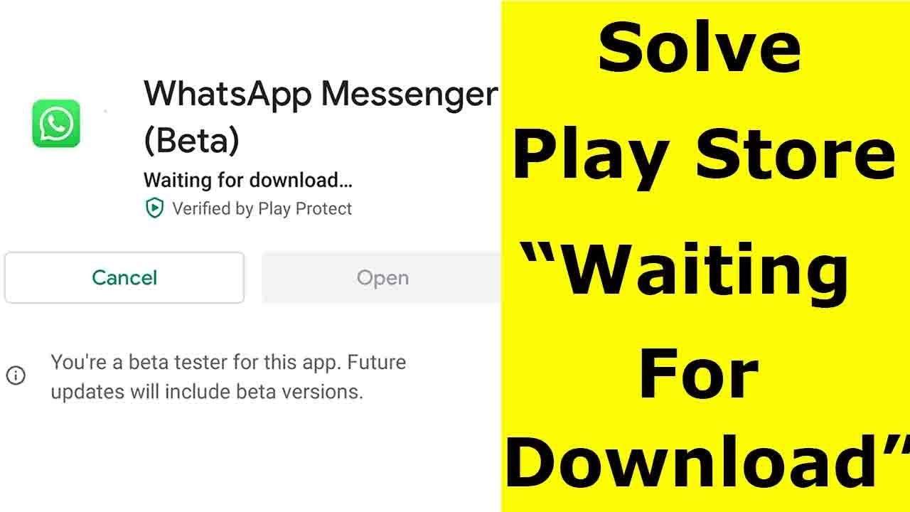 Fix Waiting For Download(Download Pending) Error In Google Play Store